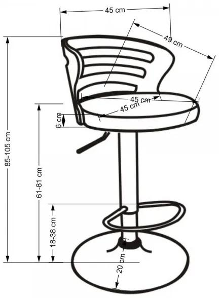 Barová stolička Bryce