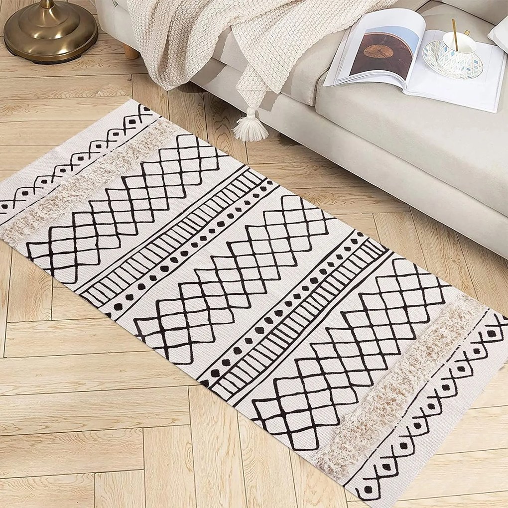 Tutumi Tutumi, koberec Boho 160x50 cm 322151, biela-šedá, HOM-06807