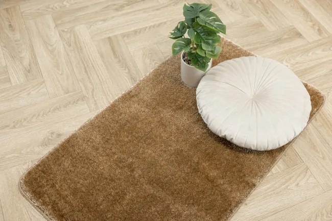 Kúpeľňový koberček Malmo tmavobéžový