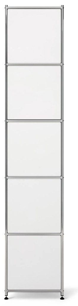 Kovová skrinka »CN3« s 2  výklopnými priečinkami a 2 zásuvkami, biela