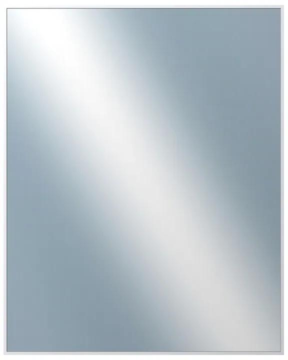 DANTIK - Zrkadlo v rámu, rozmer s rámom 80x100 cm z lišty Hliník biela (7003027)