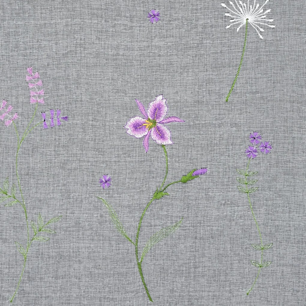 ZÁCLONA NA PÚTKACH INESA 350X120 CM KVETY