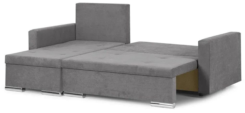 Rozkládací rohová sedací souprava FELIX Světle Šedá