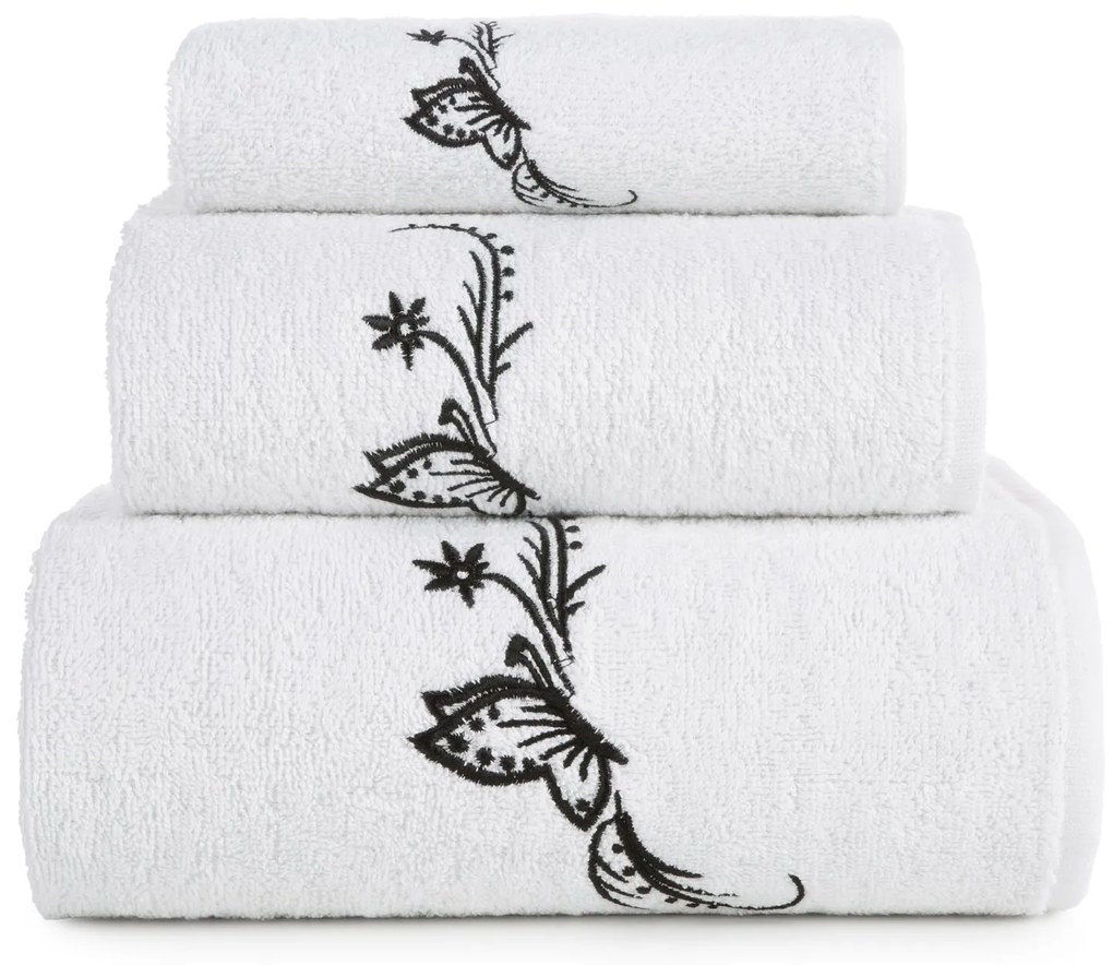 BAVLNENÝ UTERÁK SADA 30X50 CM, 50X90 CM, 70X140 CM BIELA