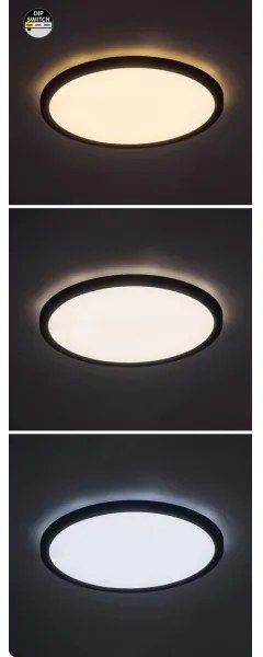 Rabalux 71097 - LED Stropné svietidlo GONZALO LED/36W/230V pr. 40 cm čierna