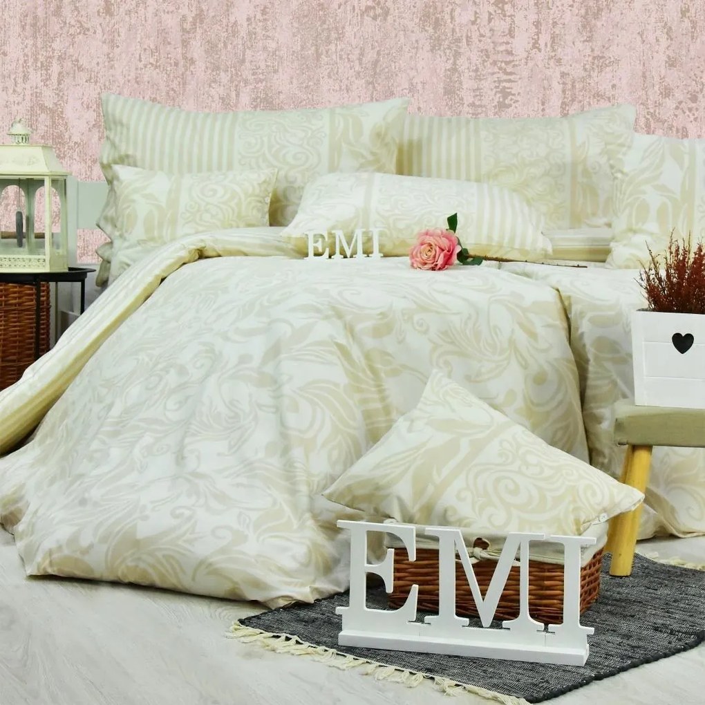 Obliečky bavlnené Royal sivé EMI: Predĺžený set jednolôžko obsahuje 1x 140x220 + 1x 70x90