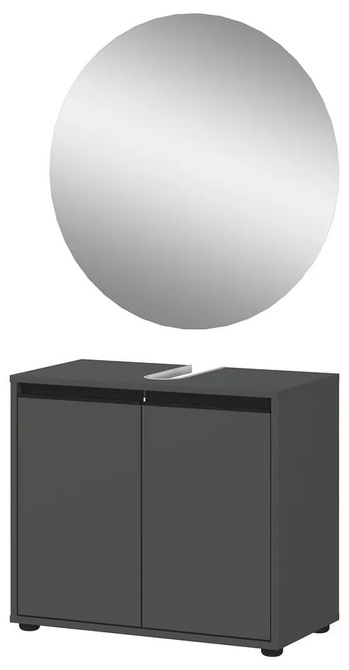 Antracitová kúpeľňová zostava Lemont – Germania