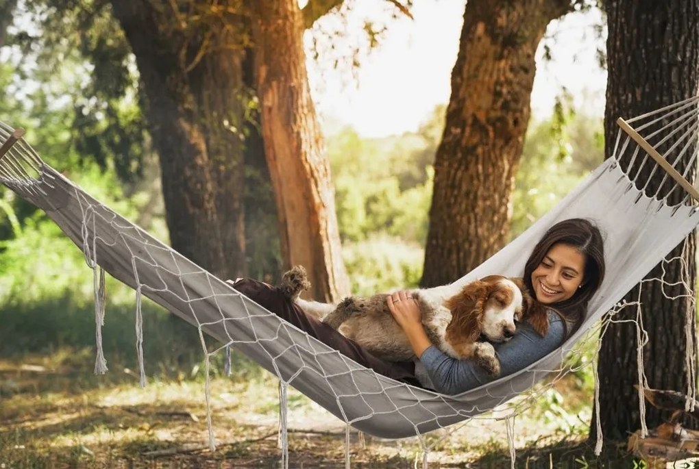 Hojdacia sieť PARADISO sivá