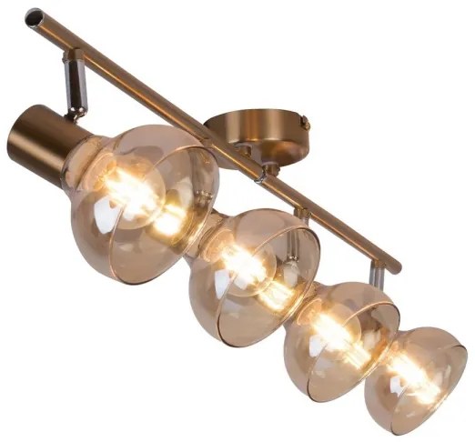 Rabalux 5550 - Bodové svietidlo HOLLY 4xE14/40W/230V zlatá