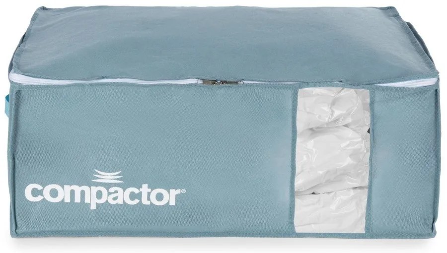 Vákuový plastový úložný box na oblečenie 65x45x27 cm Blue Edition – Compactor