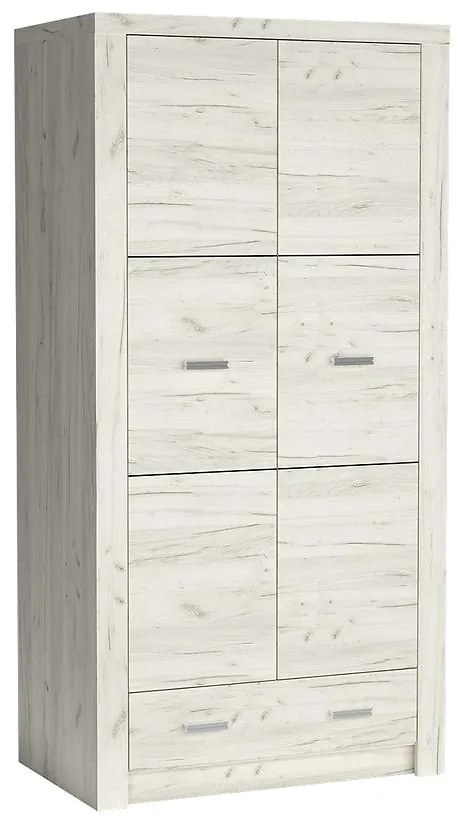 Skriňa Indianapolis 2D I1 kraft biela