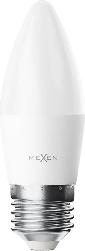 Mexen Nova, LED žiarovka E27, C37, 5W, Teplá - 3000K, 525 lm - L102-E27-0530-01