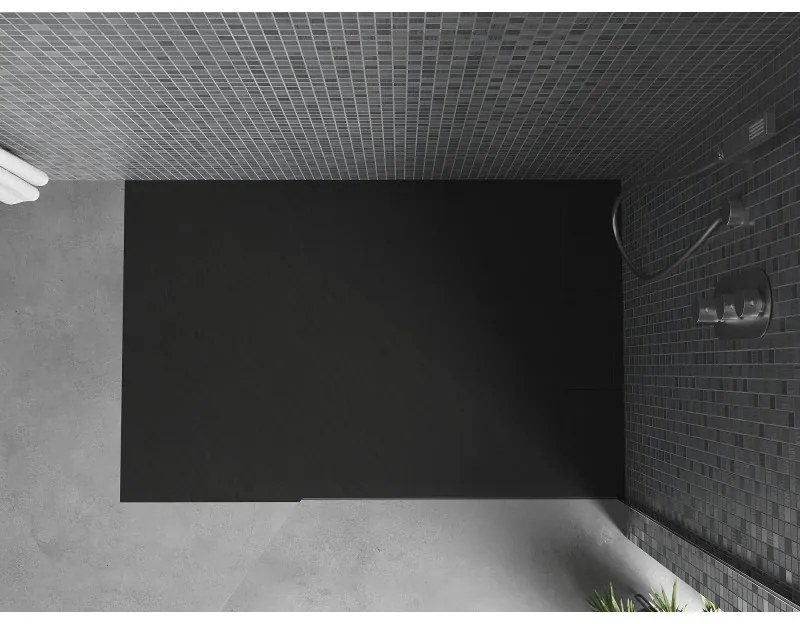 Mexen Otto, SMC obdĺžniková sprchová vanička 140 x 70 cm, čierna, 4N707014