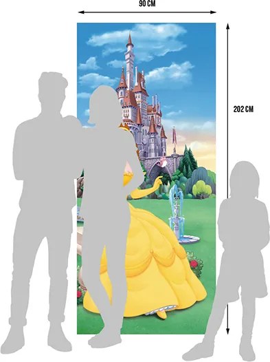 Detská fototapeta DISNEY - Kráska a zviera - 90x202 cm