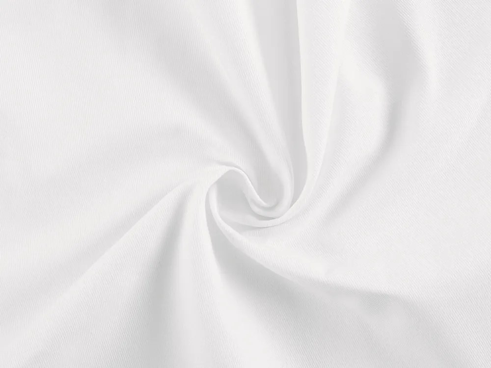 Biante Oválny bavlnený keprový obrus KEP-001 Biely 100x140 cm
