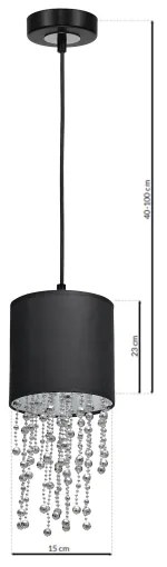 Luster na lanku ALMERIA 1xE27/60W/230V