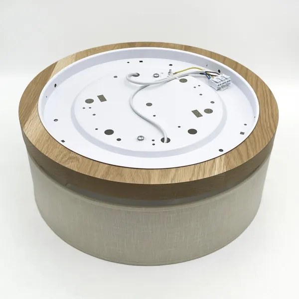 Brilagi - LED Stropné svietidlo BELLADONNA 2xE27/15W/230V pr. 40 cm krémová/dub