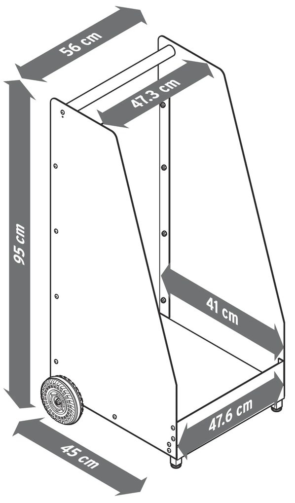 Vozík na kozubové drevo
