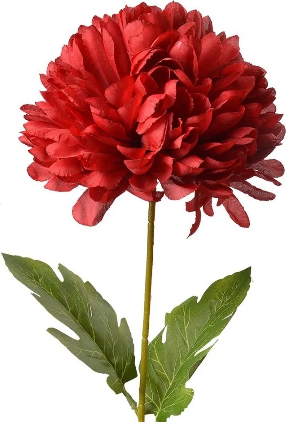 Dekorácia umelá kvetina s červeným kvetom - 15*15*80 cm