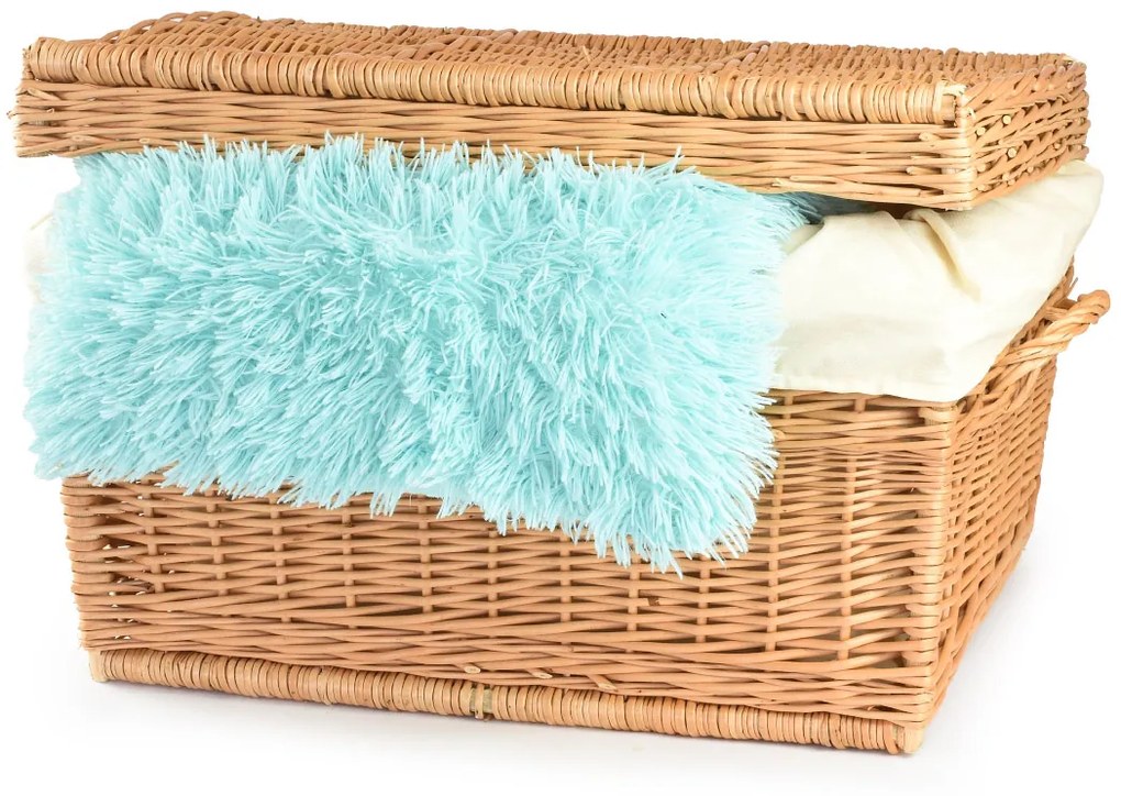 Truhla prútená s látkou Marinero VI.š. 90 x hl. 53 x v. 49(cm)