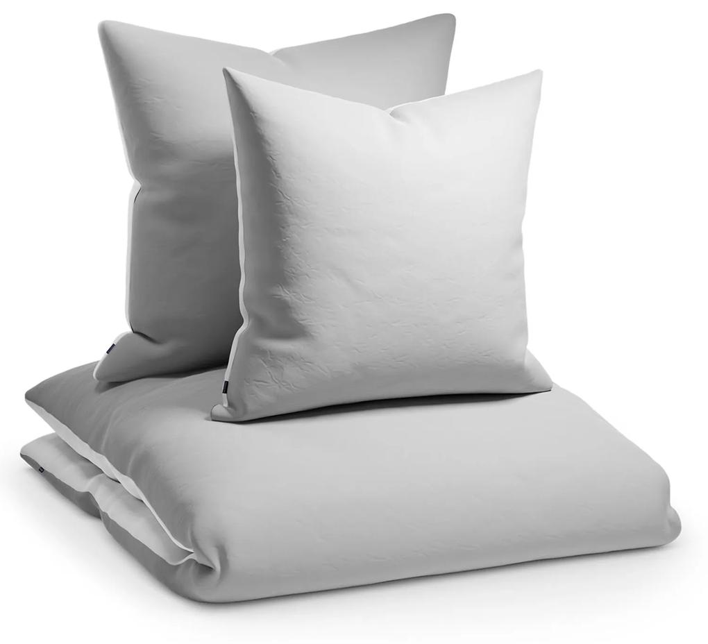 Soft Wonder-Edition, posteľná bielizeň, svetlosivá/biela, 155 x 200 cm, 80 x 80 cm