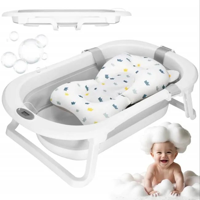 Skladacia vanička 40 L SPRINGOS SB0060 - sivá