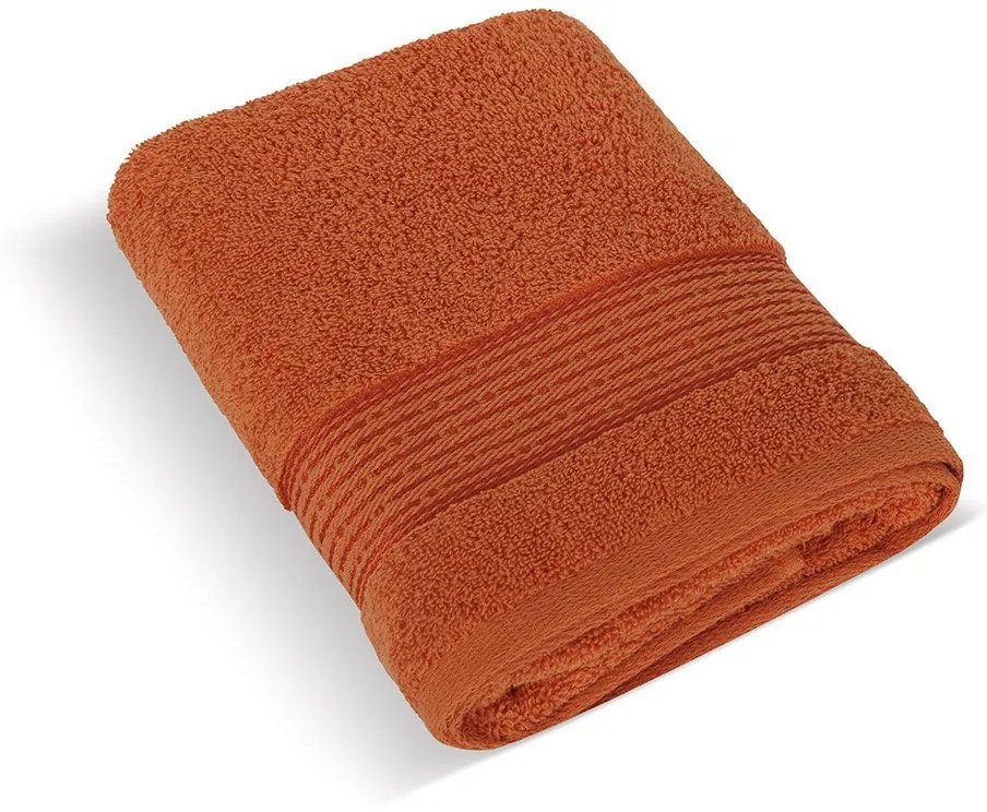 Froté uterák 50x100cm prúžok 450g terra