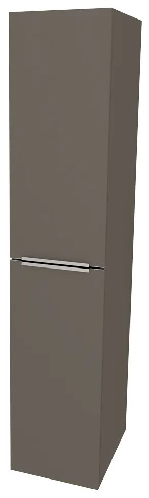 Mereo, Mereo Mailo, kúpeľňová skrinka vysoká 170 cm, chróm madlo, Multidecor, Lávovo sivá, MER-CN594LPLAS1