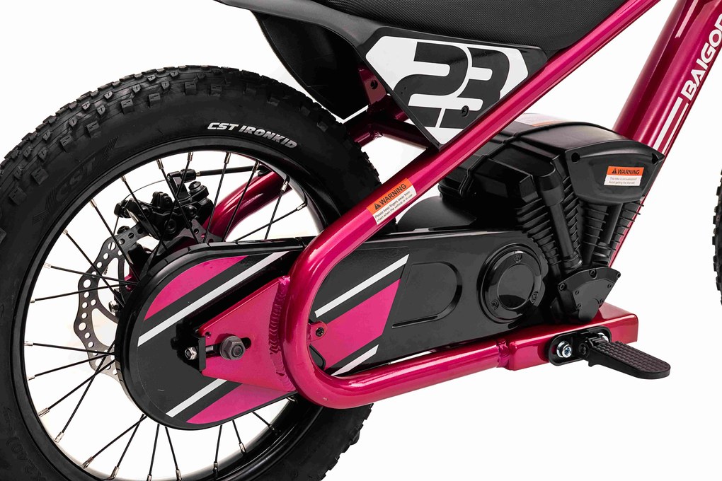 Ramiz BAIGOR 23 PRO Ružová batériová motorka pre dieťa