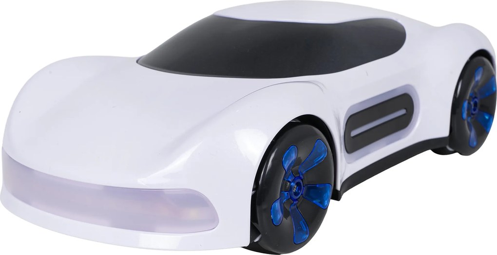 Ramiz Dymom ovládané vozidlo s diaľkovým ovládaním a hodinkami Biele