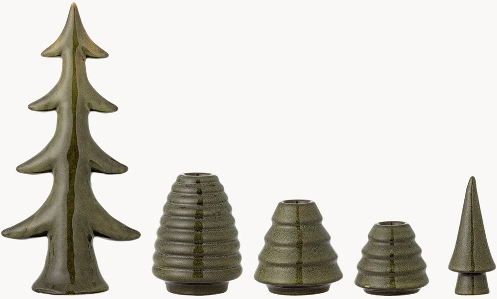 Svietniky's reaktívnou glazúrou Woods, 5 ks