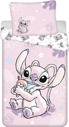 Jerry Fabrics Bavlnené obliečky 140x200 + 70x90 cm - Lilo and Stitch "Ice Cream"