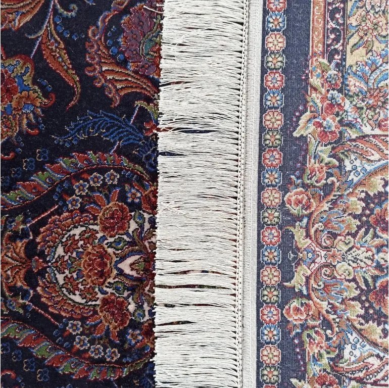 DY Hodvábny exkluzívny koberec Qum Silk 08 - modrá Rozmer: 200x300 cm