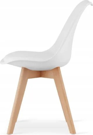 Jedálenská zostava TODI 60cm okrúhly stolový set biely+ 2 stoličky MARK biele Farba: Sivá