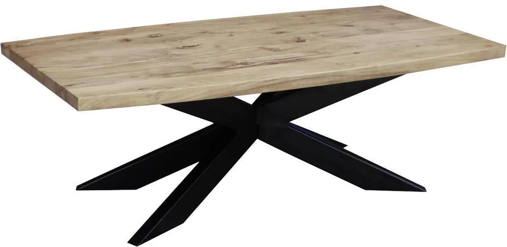 XXXLutz KONFERENČNÝ STOLÍK, čierna, farba akácie, drevo, kov, 130/70/45 cm Novel - Stolíky do obývačky - 001630003701