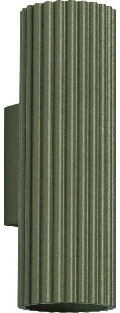 Sollux SL.1657 - Nástenné svietidlo KARBON 2xGU10/10W/230V zelená