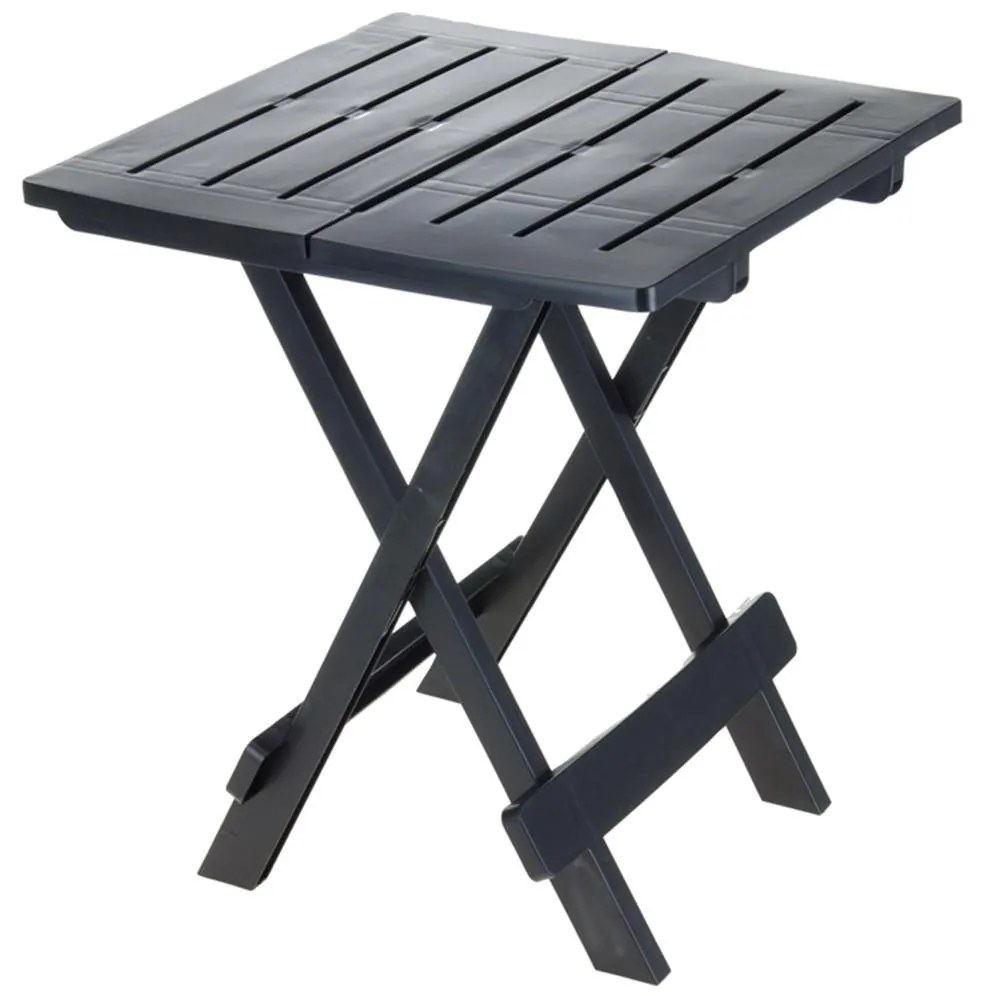 DekorStyle Rozkladací balkónový stôl 50 cm PROGARDEN tmavo šedý