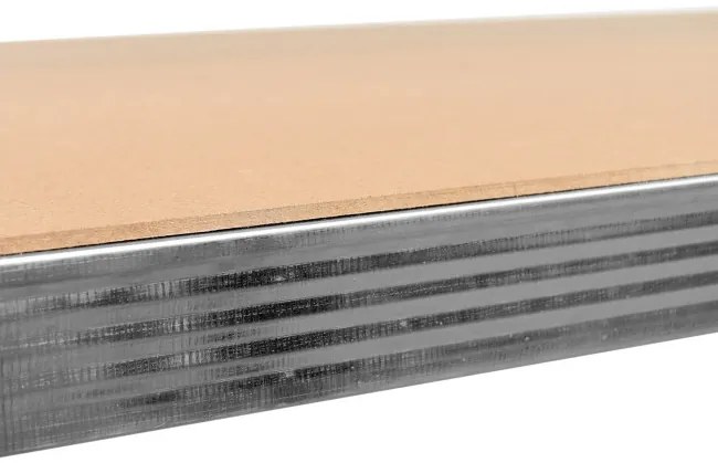 Regál 205x120x45 cm strieborný