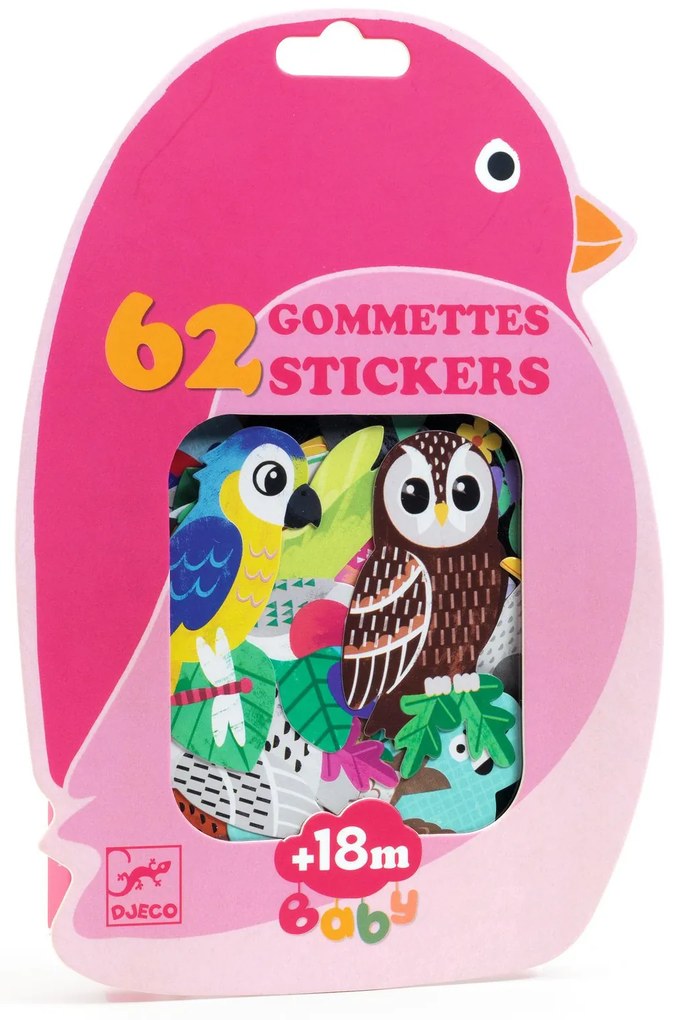 Moje prvé samolepky - vtáky