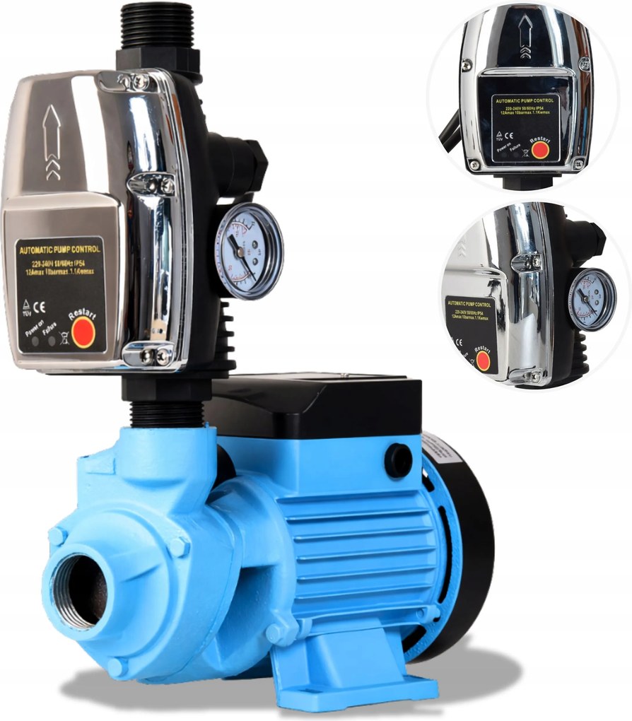 Tichá Záhradná Pumpa 370 W 35 L/min S Regulátorom A Vypínačom Čerpadla Na Vodu