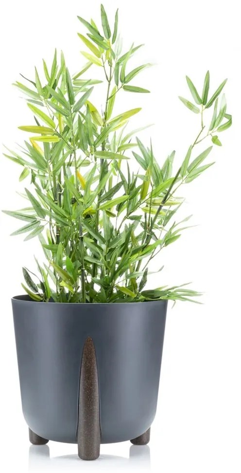 PLASTOVÝ KVETINÁČ MOSS ECO 25X26 CM ANTRACITOVÁ