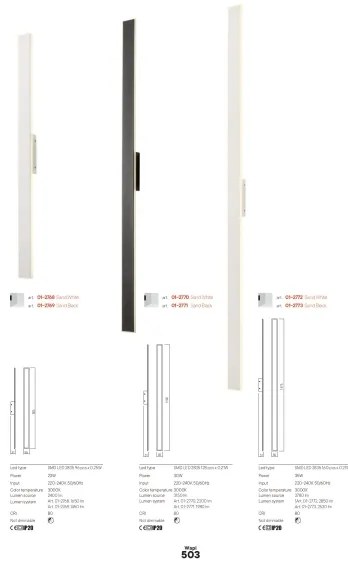 Redo 01-2770 - LED nástenné svietidlo WAPI LED/30W/230V 119 cm biele