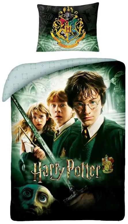 Bavlnené obliečky Harry Potter Premium, 140x200 cm