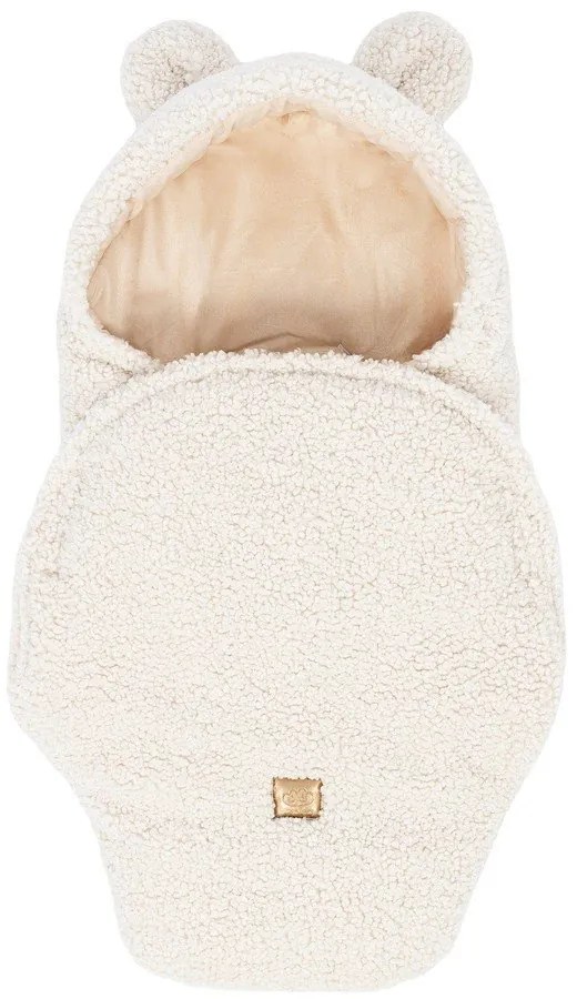 Krémová detská zavinovačka s baránkom 45x80 cm – Meowbaby