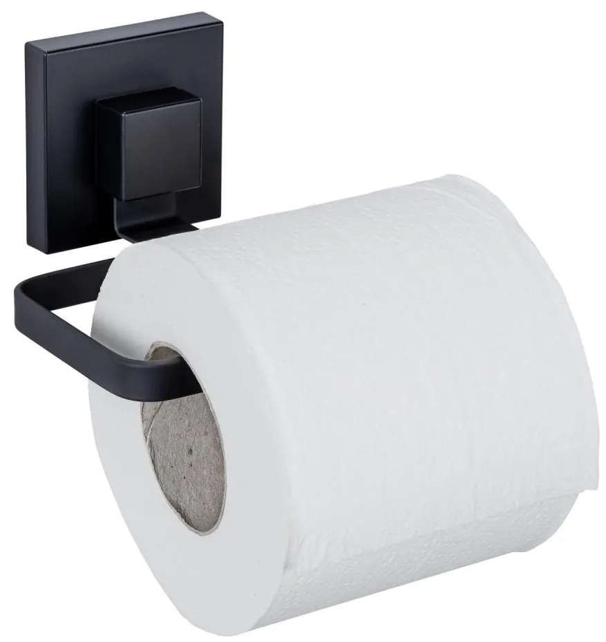 WENKO 71447800 - Držiak toaletného papiera VACUUM-LOC QUADRO ED 14x11 cm čierny