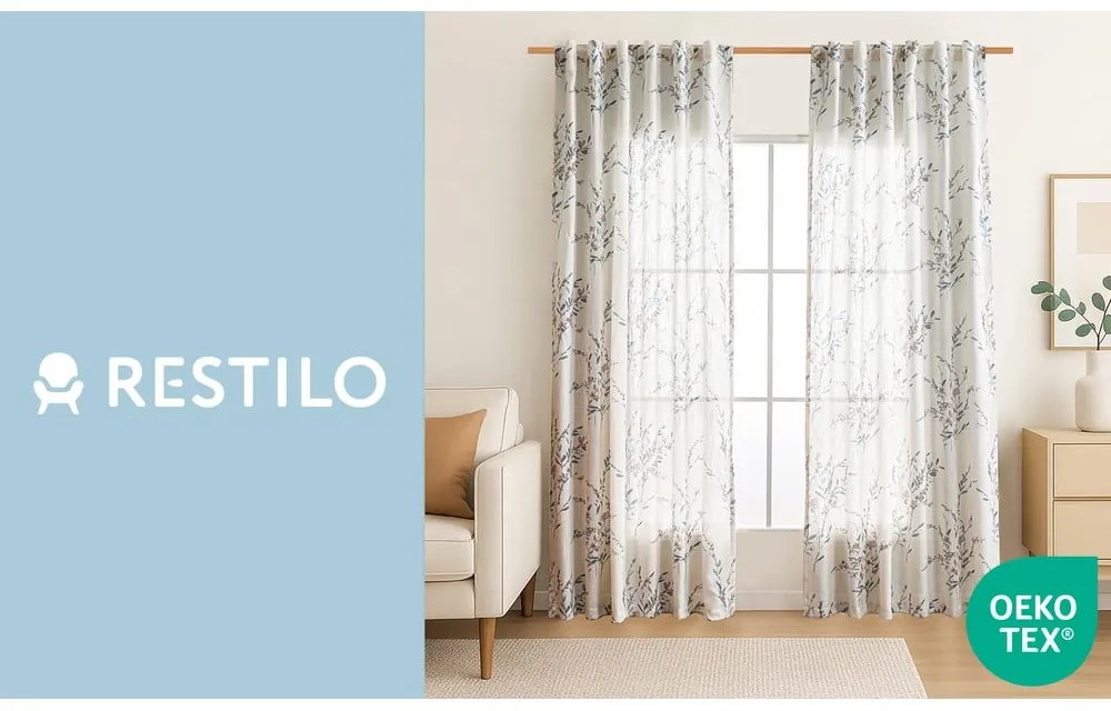 Krémovobiely záves 135x250 cm Ramita – Restilo