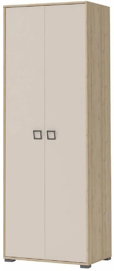 Skriňa 2D Kiki G2P-BK/KI-01 beech/sand