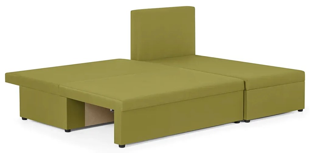 Rozkládací rohová sedací souprava TOMI Zelená