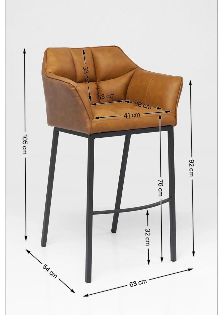 Thinktank Quattro barová stolička hnedá