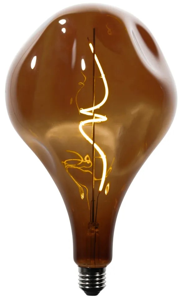 Sada 5 stmievateľných LED žiaroviek E27 PS160 hnedá 4W 120 lm 1800K
